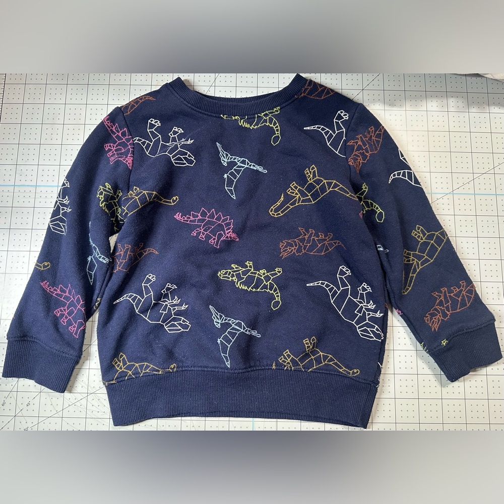 Cat & Jack Toddler Boy Children’s Dinosaur Crewneck Sweatshirt Size 3T Clothes